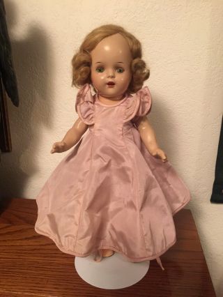 Vintage Composition Doll - Dress,  Undergarments And Shoes - 13 In.  Tall
