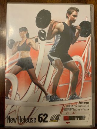 Les Mills Body Pump Release 62 Dvd Cd Set Workout Fitness Exercise Rare