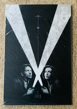 Matt Ryan Tobin The X - Files Glow In The Dark Art Print Poster Rare (oop) 34/150