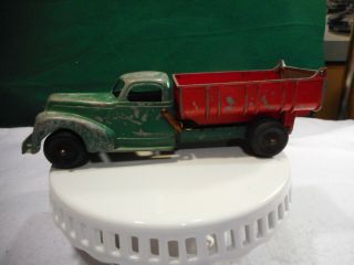 Antique Hubley Kiddi 476 Cast Iron Toy Dump Truck.  Great.