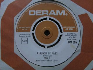 Wolf - A Bunch Of Fives Five In The Morning 1973 Rare Uk Deram Psych