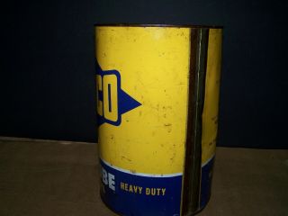 Antique RARE SUNOCO DYNALUBE MOTOR OIL 5 Quart Tin Oil Can old vintage 2