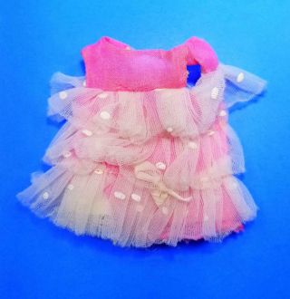 Very Rare Tutti Doll Melody In Pink 3555 Dress Variation Vintage 1960 