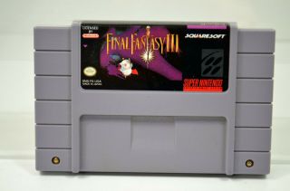 Snes Final Fantasy 3 - 100 Authentic Rare Nintendo