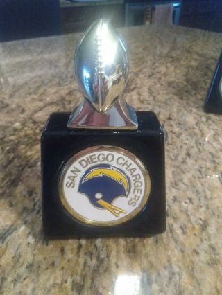 Rare Vintage Avon " San Diego Chargers " Nfl Decanter (early 1970 