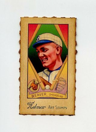 Rare Helmar Baseball Card: 391 Buck Weaver Chicago White Sox Scarce