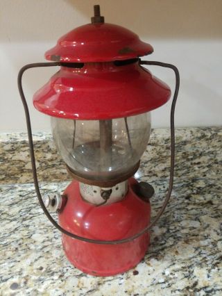 Vintage 200a Coleman Red Lantern 6/78 Camping Collectable