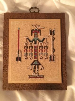 Vintage 10 Native American Indian Rainbow Way Mexico Sand Pictures Rare Art 3