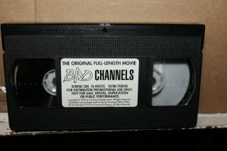 Vintage 1992 Bad Channels VHS Screener Promo Demo Cassette Alien Music Rare 3
