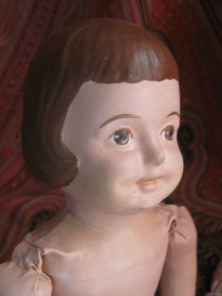 Vintage 50 ' s Martha Chase Doll Brown Bobbed Hair Rubber Finish 2