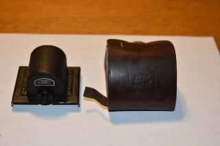 Rare Zeiss Ikon Ikoflex TLR Camera Prism w.  Leather Case,  No Res. 2