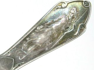 Antique Reed & Barton Sterling Silverplate Serving Fork Fish Figural Ornate
