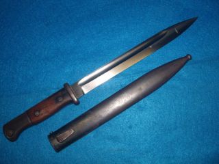Ww2 German 84/98 Knife Bayonet Sword " S 244 " - 1936 - Mundlos Ag - Rare - Vg -