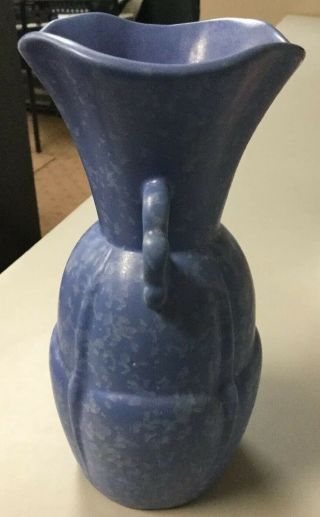 Vintage Rumrill Pottery Blue Vase.  Rare 503.  Heavy 20 Ounces.  7” Tall