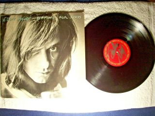 Eddie Money " Playing For Keeps " Autographed Record Vinyl Rare