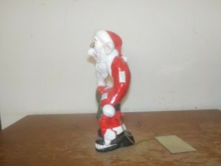 Vintage 1950s RARE Kreiss Christmas Psycho Ceramic Tall Skinny Santas Elf Figure 2