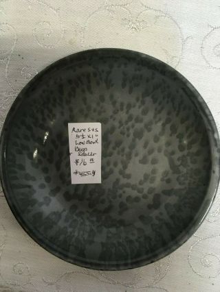 Antique Graniteware Rare Small Bowl 5 1/2 " X 1 " Gray Agateware Vintage (4)