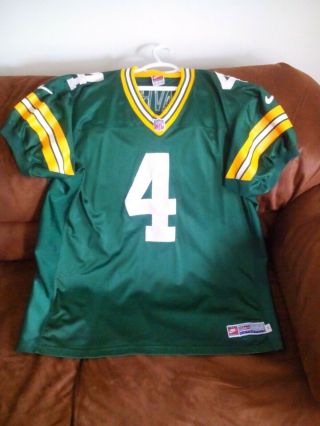 Green Bay Packers Brett Favre Rare Authentic Nike Proline Size 52 Jersey