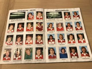 Rare Pre - Panini Vintage Football Sticker Album Soccer Stars 75 - 76 100 COMPLETE 3
