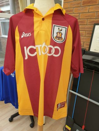 Rare Vintage Classic Bradford City Football Club Shirt 1999 - 2001