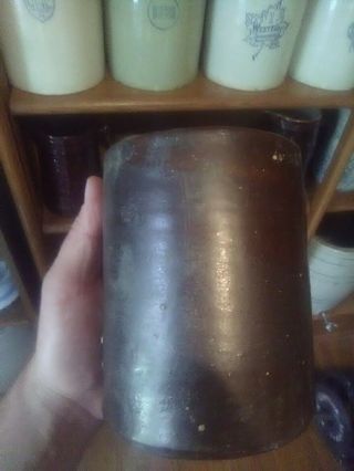 Antique Stoneware Wax Sealer Canning Jar