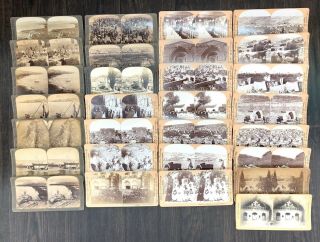 (29) Antique Stereoscope Viewer Cards - Keystone View Co - Palestine / Holy Land