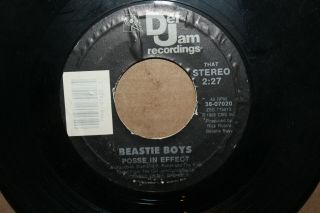 Beastie Boys Brass Monkey Posse In Effect Def Jam 45 Record 1986 Rare
