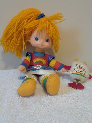 1983 Mattel Hallmark Rainbow Brite Doll 10 " With Twink Sprite Plush Vintage Toy