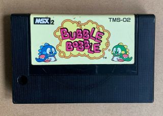Bubble Bobble Msx Computer Video Game Japan Taito Rare Vintage