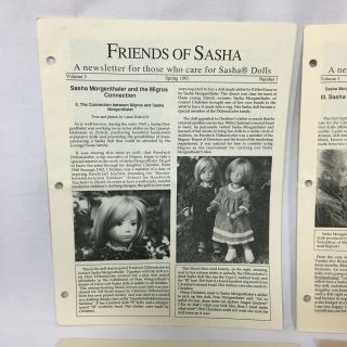 4 Friends of Sasha Newsletters UC Clothes Crochet Patterns Articles Paper Dolls 3