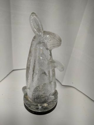 Rare Circa 1910 Glass Easter Bunny Candy Container