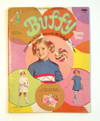 1969 Whitman Buffy Paper Doll Book Family Affair Tv Show Uncut