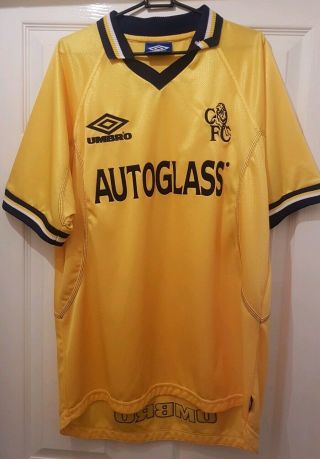 Chelsea Fc Rare Vintage 3rd Shirt 1998/2000 (large) Umbro Rare