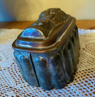Antique Victorian Copper And Tin Jelly Mold Mould - England 7