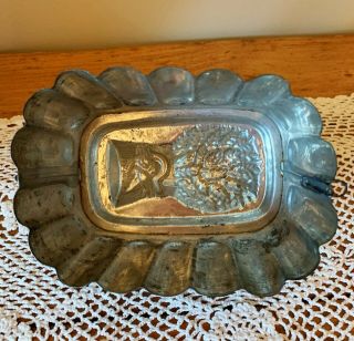 Antique Victorian Copper and Tin Jelly Mold Mould - England 7 3