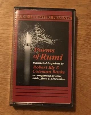 Poems Of Rumi By Robert Bly & Coleman Barks Cassette Age - Ambient Rare