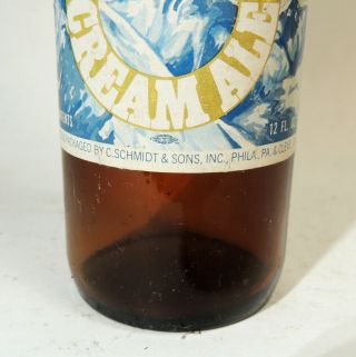 rare vtg Schmidt ' s KODIAK Cream Ale Beer BOTTLE Paper Label Philadelphia,  PA 3