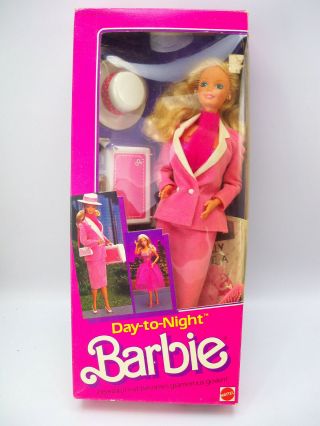 Vintage 11 1/2 " Mattel Barbie Doll Day To Night 1984 7929