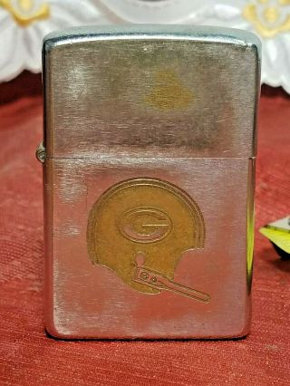 Vintage 1973 - Zippo Nfl Green Bay Packers Lighter Rare