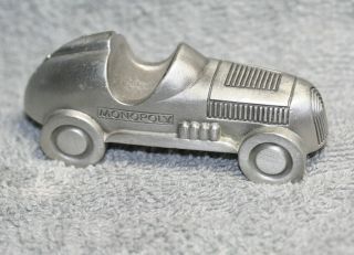 Rare Monopoly Lg 3.  5 " Pewter Car Rich Uncle Pennybags 1998 Hasbro
