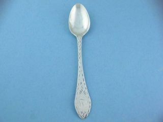 Early Coin Silver Spoon William Mannerback Reading Pa C1700 