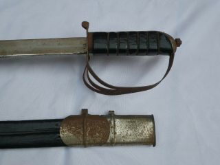Old Vintage Antique Sword Saber With Scabbard