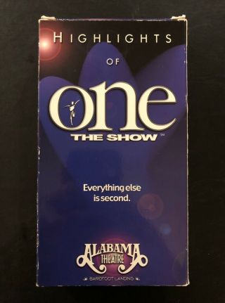 Highlights Of One The Show Rare Souvenir Vhs Alabama Theatre Myrtle Beach