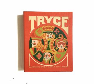 Vtg 1970 Tryce Card Game Of Words,  Runs,  & Groups Complete A 3m Gamette Rare