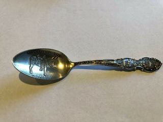 5 Vintage Sterling Souvenir Spoons Colorado California Virginia Oklahoma @30.  Ea