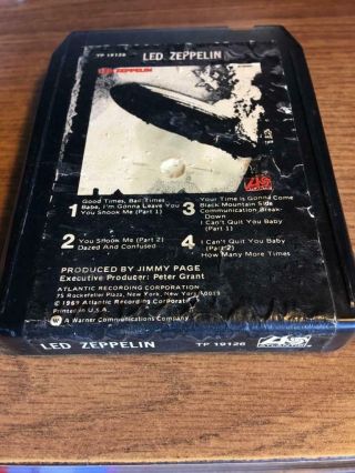 Led Zeppelin Debut Album Vintage Rare 8 Track Tape Late Nite Bargain