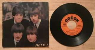 Rare French The Beatles Ep Odeon Soe 3769 Help