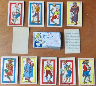 For Geraldine Only Antique Card Game Of Snap & Force Ho Postmark Game Combined