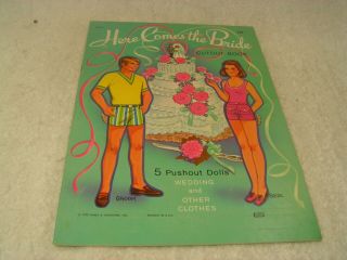 Here Comes The Bride Cutout Book Paper Doll Book 3723 (1975)