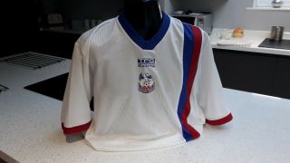 Rare Crystal Palace Vintage Retro Home Football Shirt Tfg Sport Large L Adult